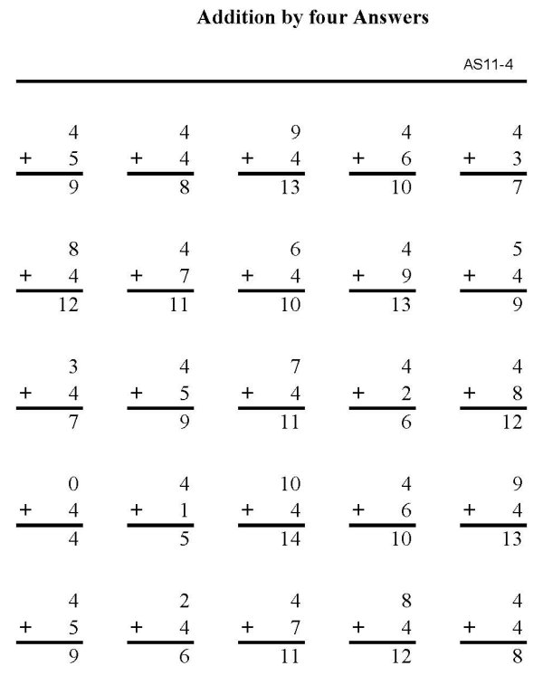 Printable addition sheet - math skills practice sheet