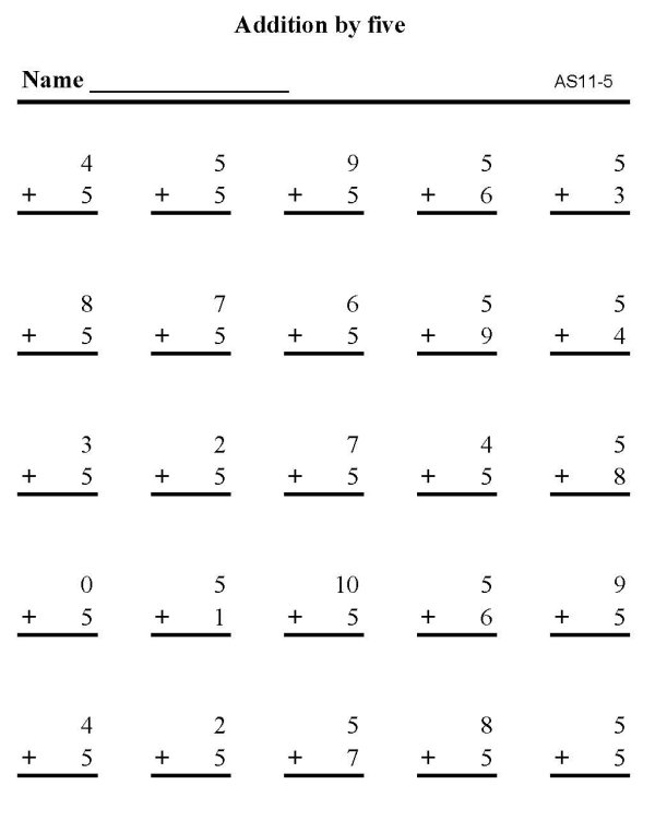 Printable addition sheet - math skills practice sheet