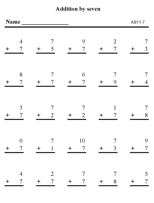 Printable addition sheet - math skills practice sheet