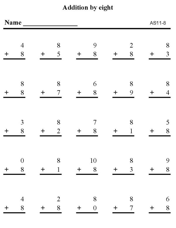 Printable addition sheet - math skills practice sheet