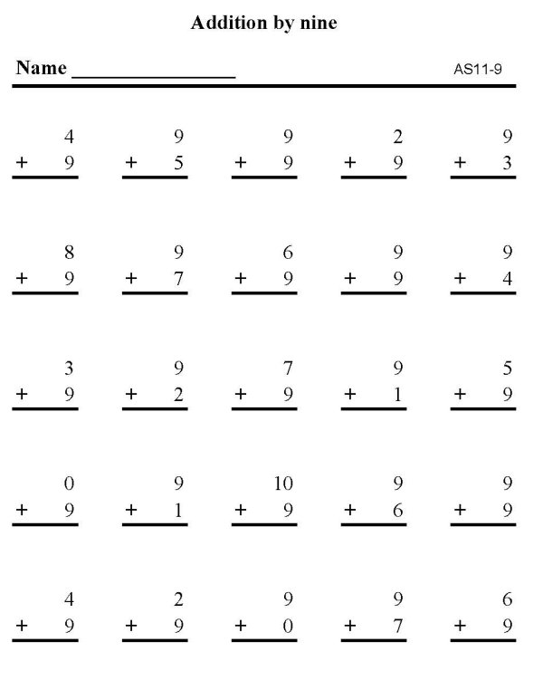 Printable addition sheet - math skills practice sheet