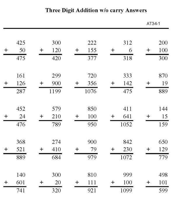 Printable addition sheet - math skills practice sheet