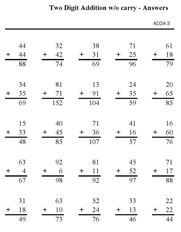 Printable addition sheet - math skills practice sheet