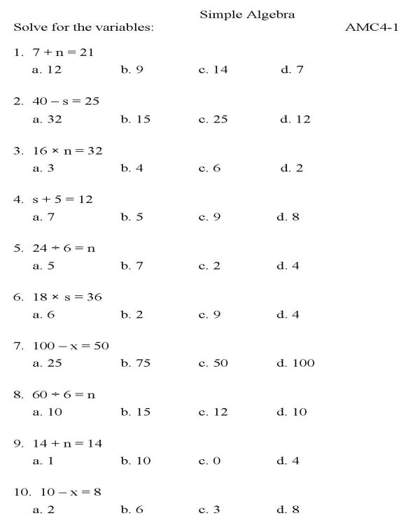 bluebonkers-algebra-multiple-choice-p1-free-printable-math-practice-worksheets