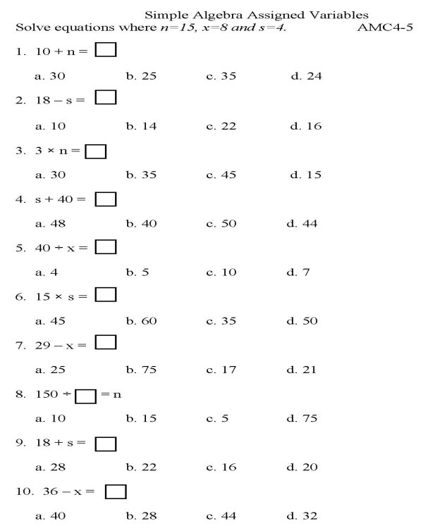 bluebonkers-algebra-multiple-choice-p5-free-printable-math