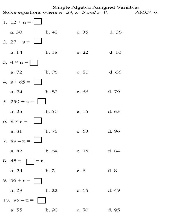 pre-algebra-worksheet