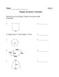 Geometry Practice Sheets