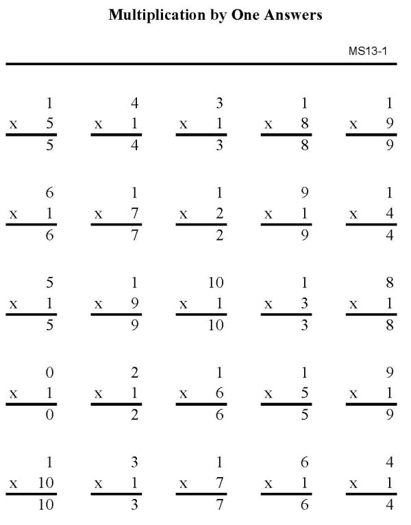 Printable multiplication sheet - math skills practice sheet